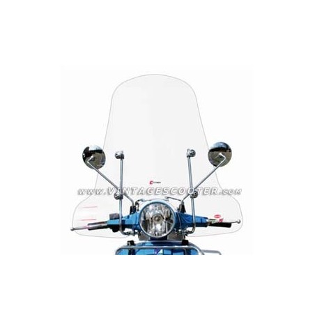 Pare brise Vespa PX CLAIR (avec matériel de fixation)